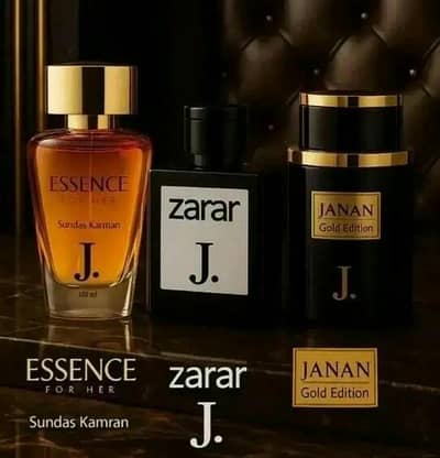 J. Unisex Perfume 3-Piece Set Long Lasting (Eid special offer) (COD)