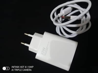 Redmi 10pro Charger Cable 33watt new 100% original box pulled.
