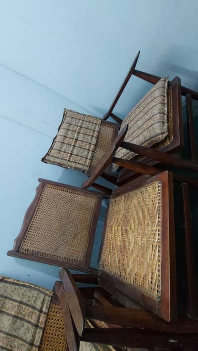 wooden chairs in 9/10 condition