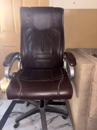 Brown leather Office chair