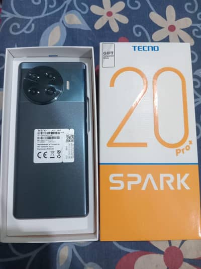 Tecno Spark 20 Pro Plus 8+8/256GB REM ROM Good battery Backup