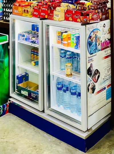 varioline glass door freezer