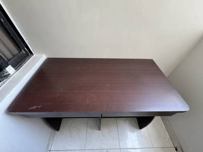 Brown wooden table