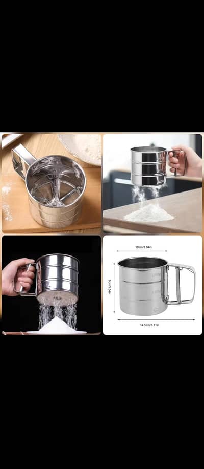 stainless steel flour