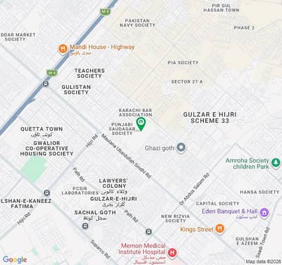 240 yards Leased west open main 150 feet wide road Sector 25A Scheme 33 Karachi