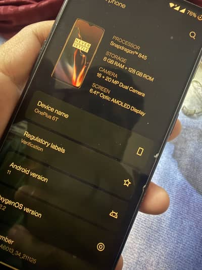 OnePlus 6T Official PTA