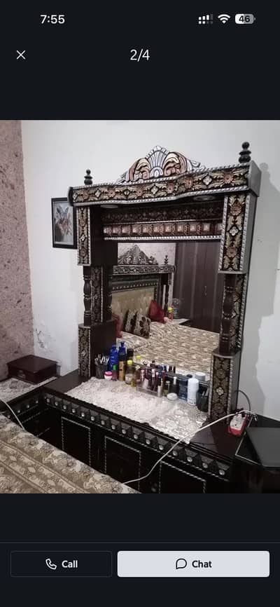 King size Bad and said table & dressing table