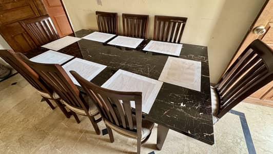 Dining Room Set - 8 solid wood chairs