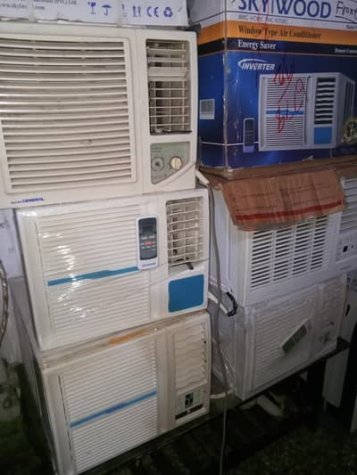 USED JAPANESE CONTAINER WINDOW AC INVERTER REMOTE CONTROL OPERATED