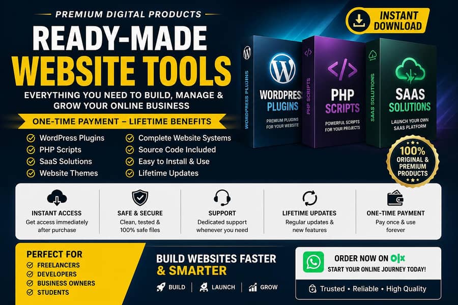 Premium Website Scripts | WordPress, PHP, SaaS Tools & Source Code 0
