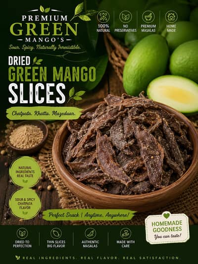 Premium Green Mango Slices – Sour, Chatpata & Homemade Taste