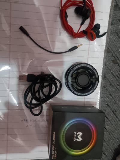 memo cx15 cooling fan and ronin gaming handfree with mike