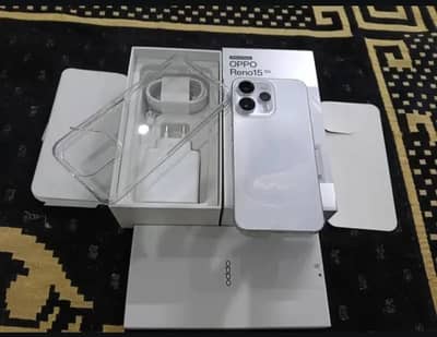 OPPO reno 15 12 256 full box white colour 11 months plus warranty