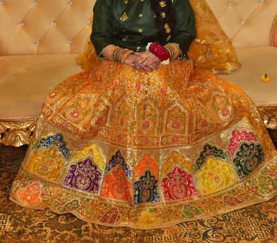 Mehendi Lehenga with Choli (2 hrs used)