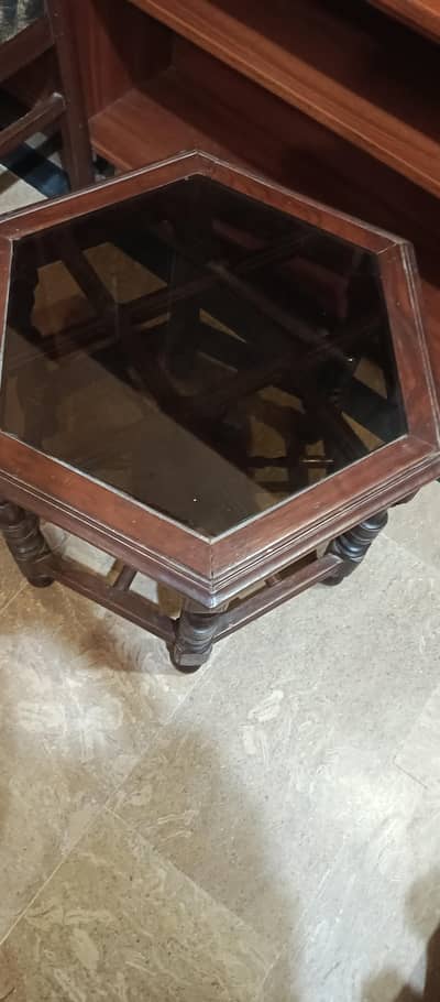 two side tables and four chairs for sale