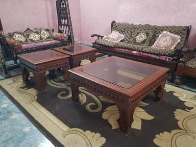 wooden chinyoti center tables set for sale