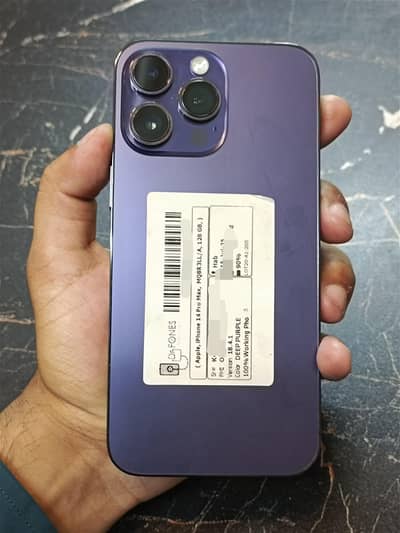I phone 14 pro max PTA APPROVED 128GB