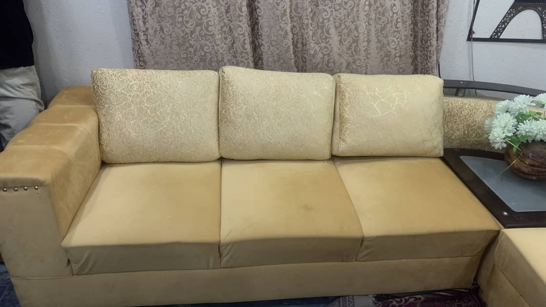L shape sofa set 1