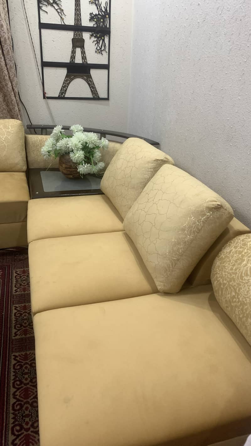 L shape sofa set 2