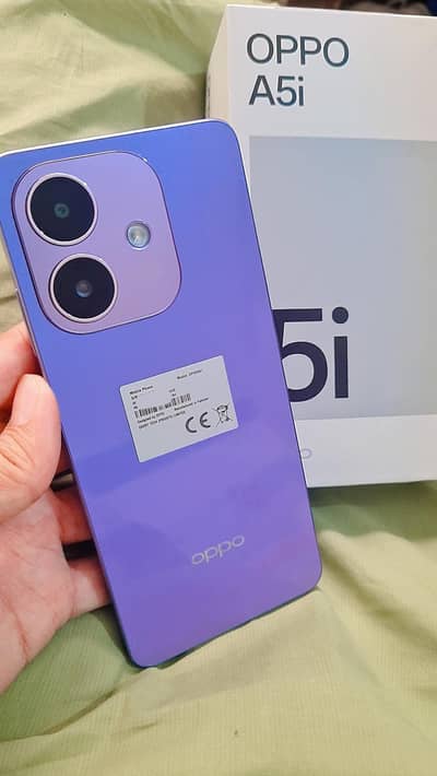 oppo A5i 4+4GB 64GB new Model with complete box 8 month warranty