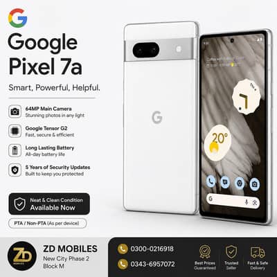 Google Pixel 7a – 128GB | Premium Camera Phone 