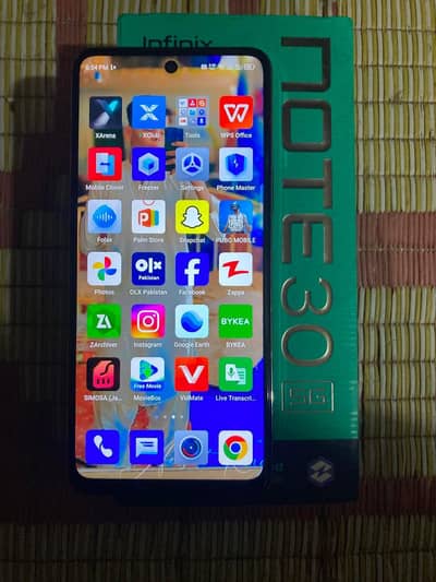 infinix NOT 30 5G 8+8 256  exchange possible