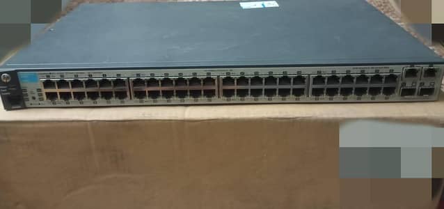 HP 2-SFP ports + 48-RJ45 ports 100% working condition.