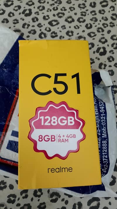Realme C51 4/128 Just like brand new condition 0/3/0/6/4/6/6/2/5/6/6