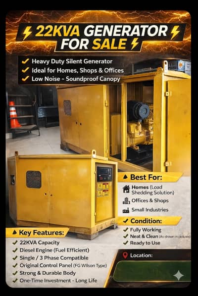 22KVA Olympian Generator For Sale
