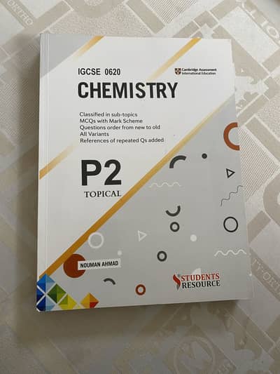 Chemistry | IGCSE 0620 | P2 Topicals