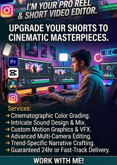 I am a pro reel editor to make your reel best