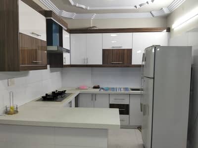 Gulshan e Iqbal block 4 Regency heights  3 bed dd 1400 sq ft First floor Lift available  Garden 24/7 electricity Sweet water Boundary wall project West open  Corner flat Leased flat Demand 2.70 *Code(16433)*