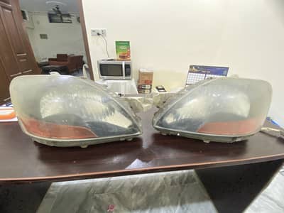 Headlights Pair Genuine Belta 2006 Japan