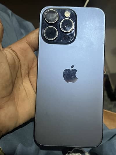 I phone 15 pro max non pta 10 by 10 condition 256 gb blue color