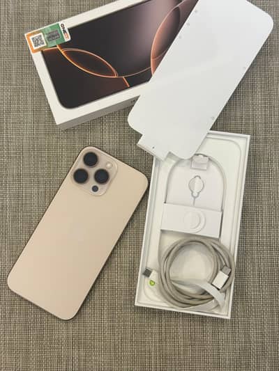 I phone 16 pro max 256gb physical +esim pta approved