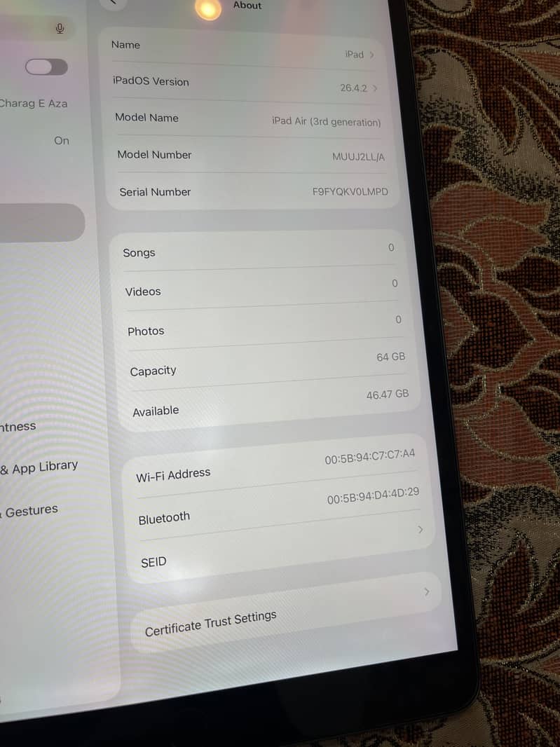 Ipad Air(3rd Generation) 1