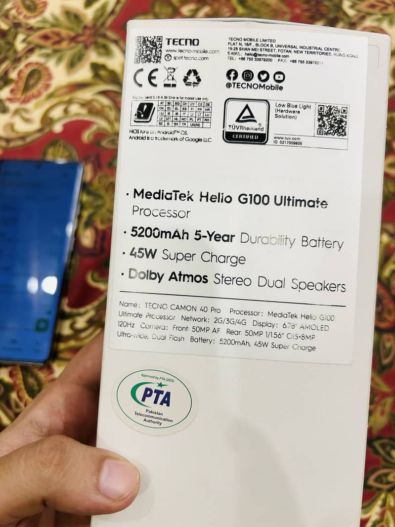 Tecno CAMON 40 Pro 8