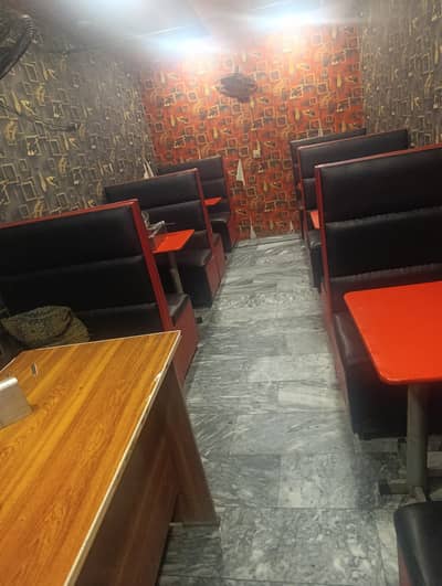 Restaurant furniture - Sofa sets - sofa sitting with table