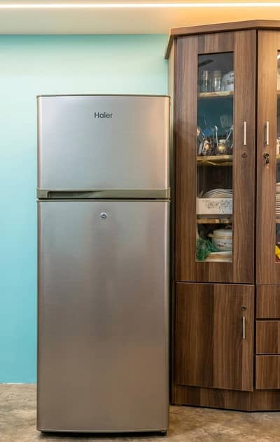 Fridge size8 cubic feet double door