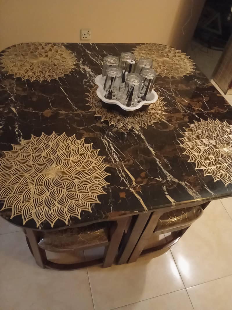 marble top dining table 1