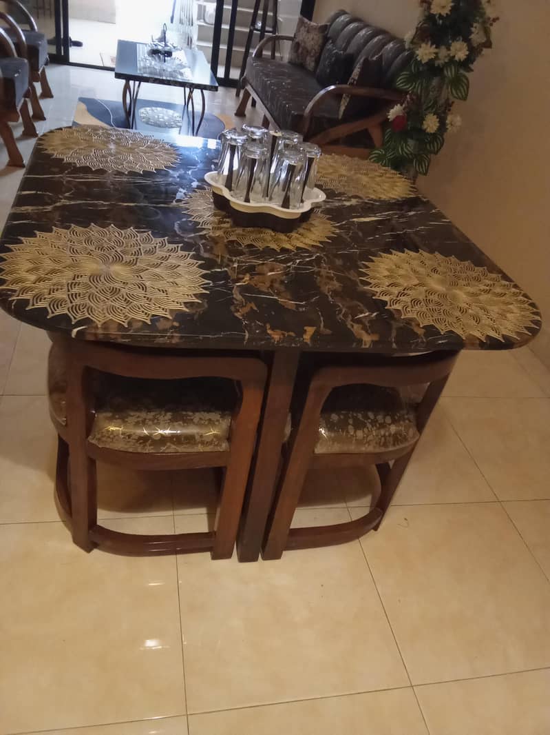 marble top dining table 2