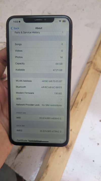 iphone xsmax 64gb Factory unlock