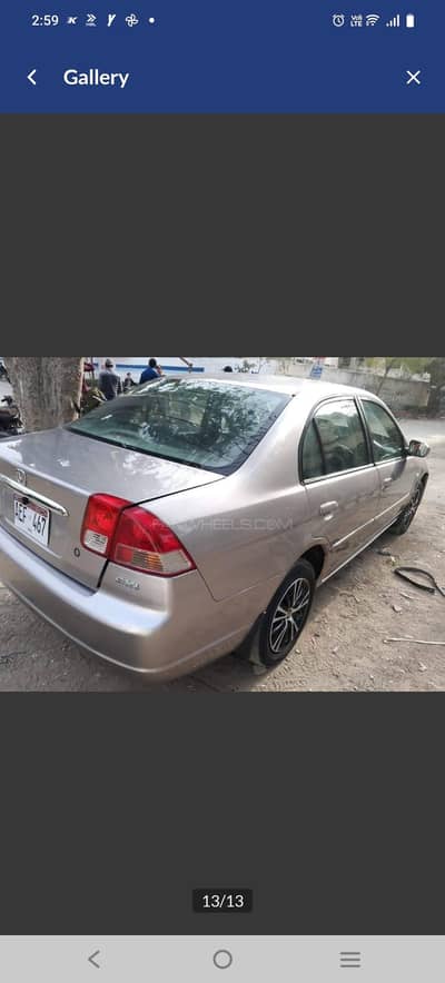 Honda Civic Exi-2002 Shoreline Mist Metallic- Excellent Condition