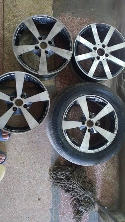 3 Rims pics used argent sale Mirpur Ajk