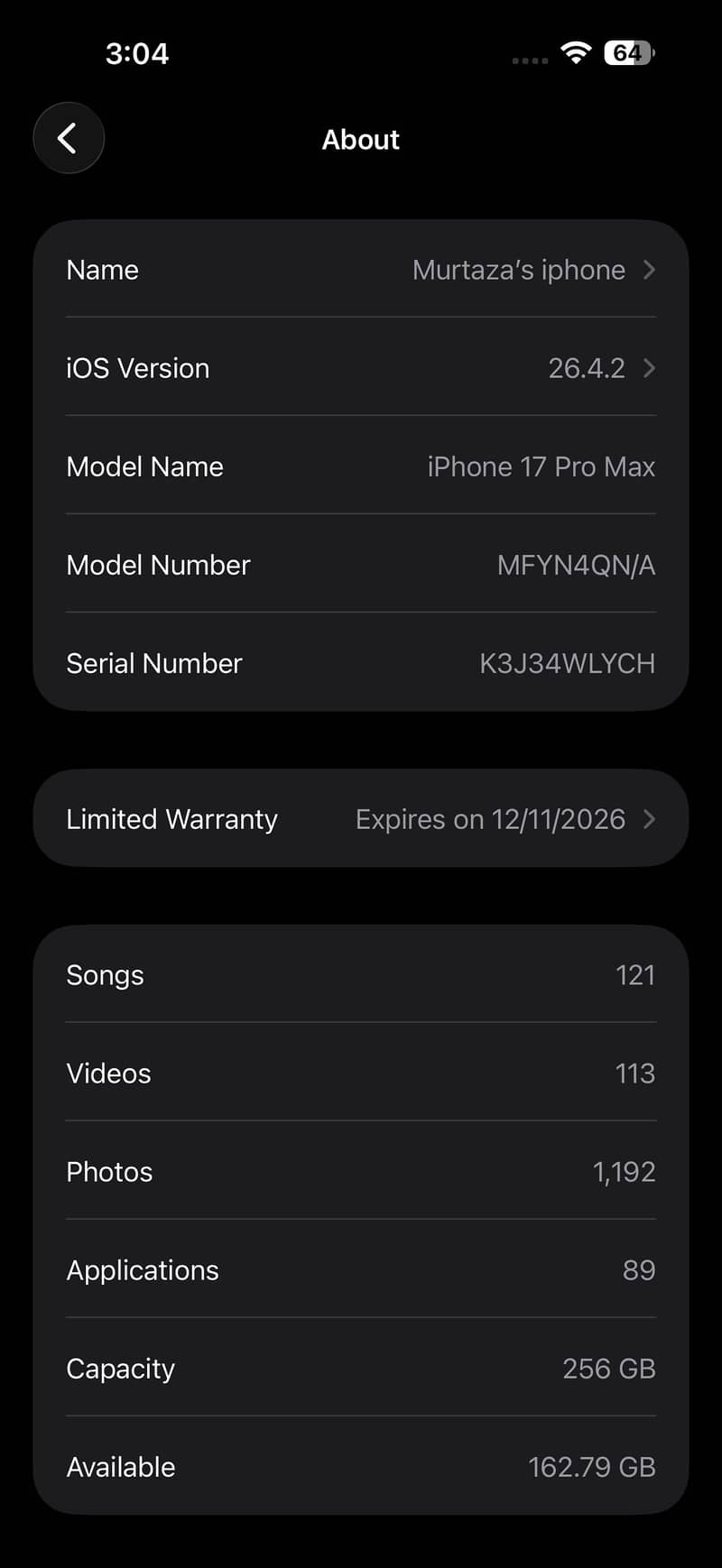 iPhone 17 pro max 8
