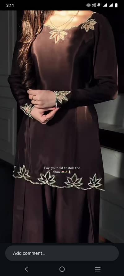 brown dress