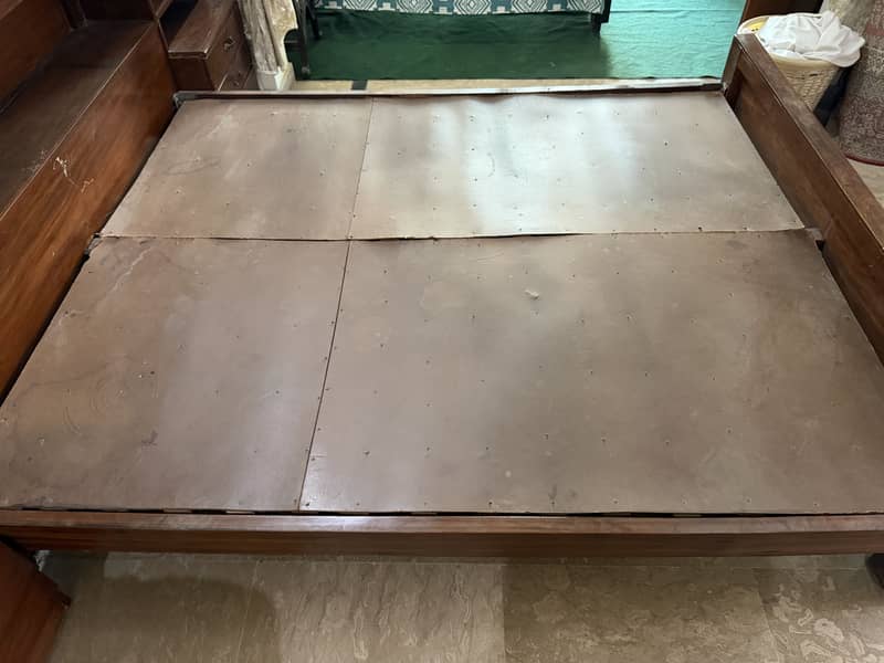 Used solid wooden bed 2