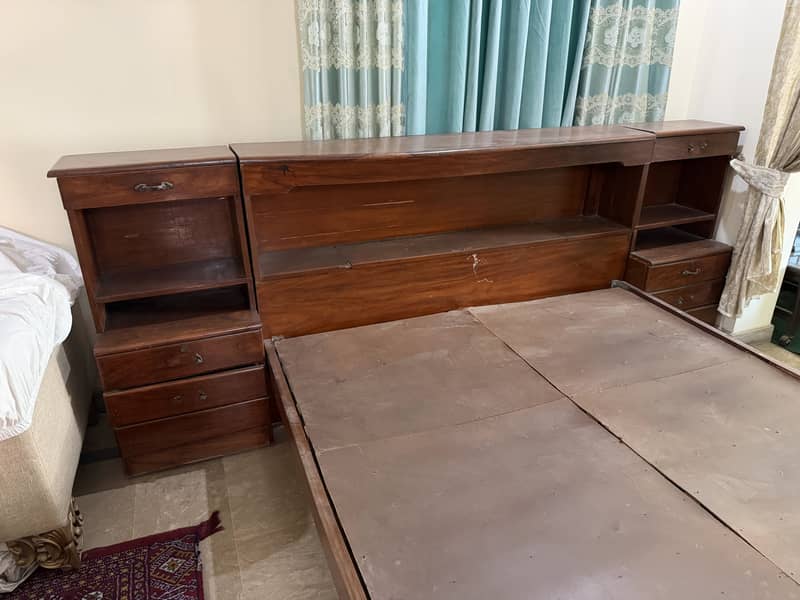 Used solid wooden bed 3