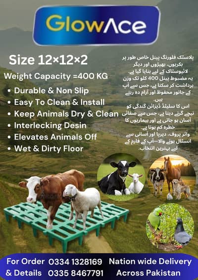 Plastic Flooring Pallets available for goats, Bird, hens, rabbit etc.