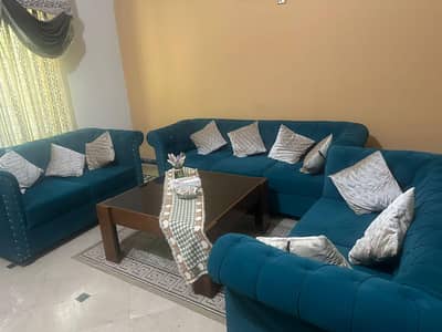 7 seater sofa set , velvet, brand new for sale